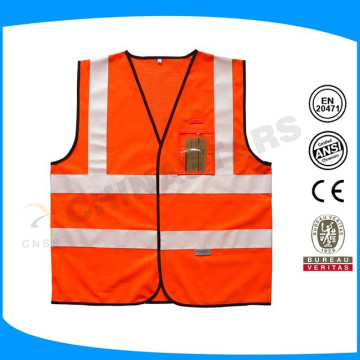 mesh High visibility reflective safety vest